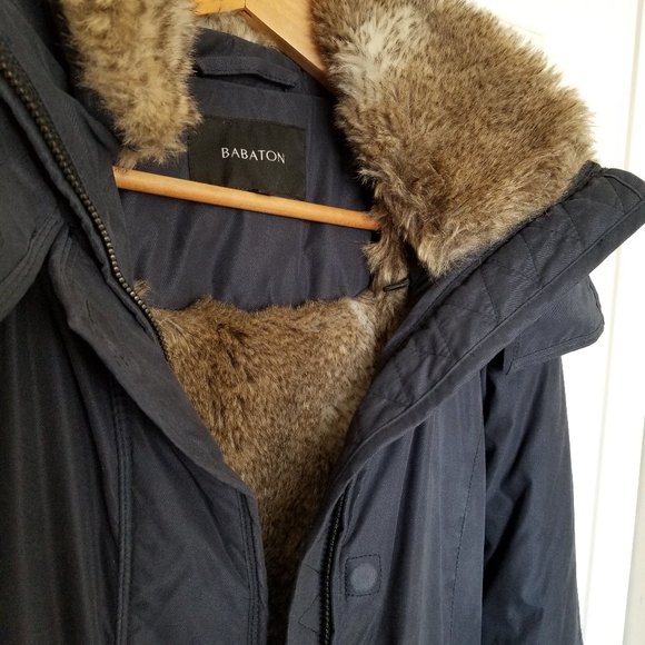 Aritzia Babaton Parka XS-Winter Jacket (Navy Blue) - Picture 3 of 4